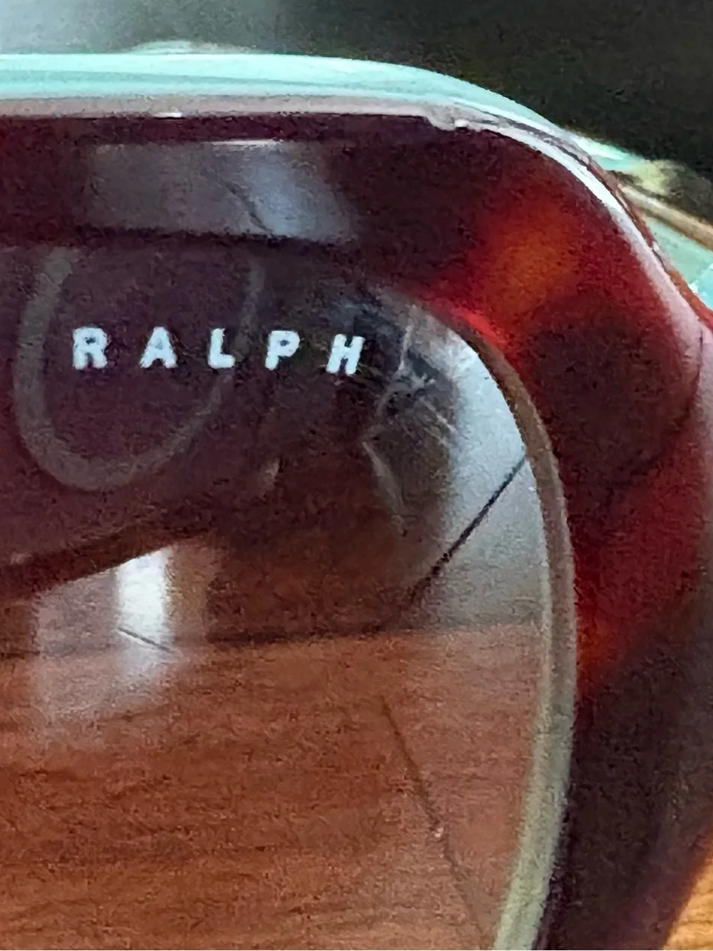 Ralph Lauren Tortoiseshell/Turquoise Sunglasses with Brown Gradient Lenses